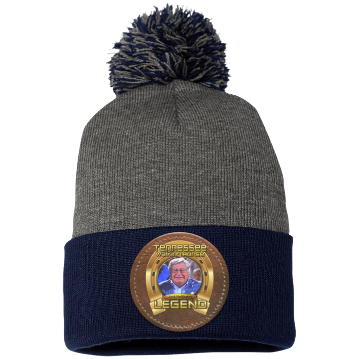 JACK HEFFINGTON (Legends Series) HAT SP15 Pom Pom Knit Cap - Patch
