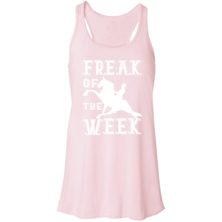 FREAK OF THE WEEK (WHITE) B8800 Flowy Racerback Tank
