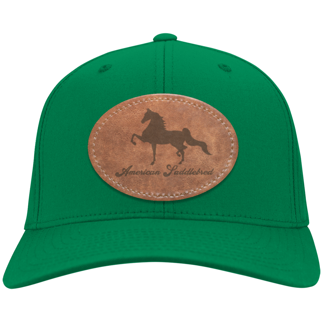 AMERICAN SADDLEBRED ON LEATHER CP80 Twill Cap - Patch