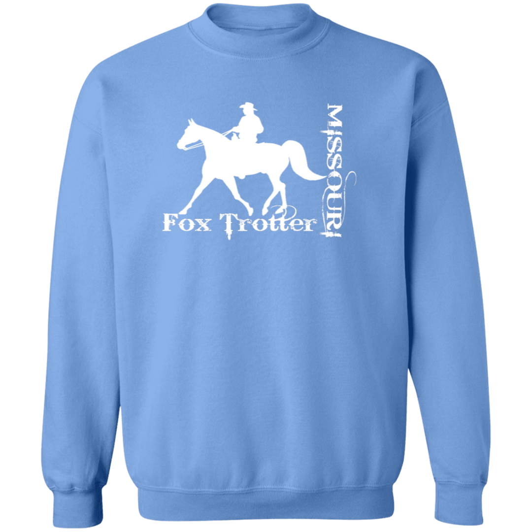 MISSOURI FOX TROTTER (white) 4HORSE G180 Crewneck Pullover Sweatshirt