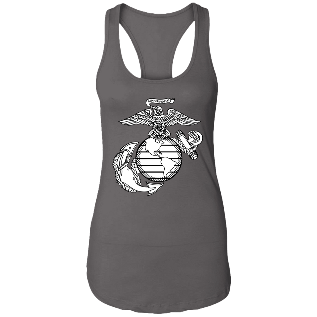 USMC EGA Symbol NL1533 Ladies Ideal Racerback Tank