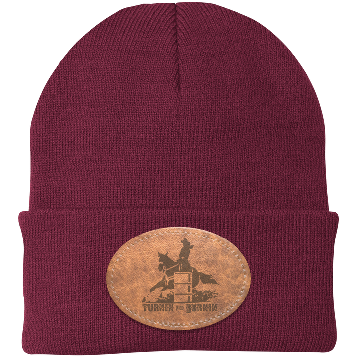 TURNIN AND BURNIN ON LEATHER CP90 Knit Cap - Patch