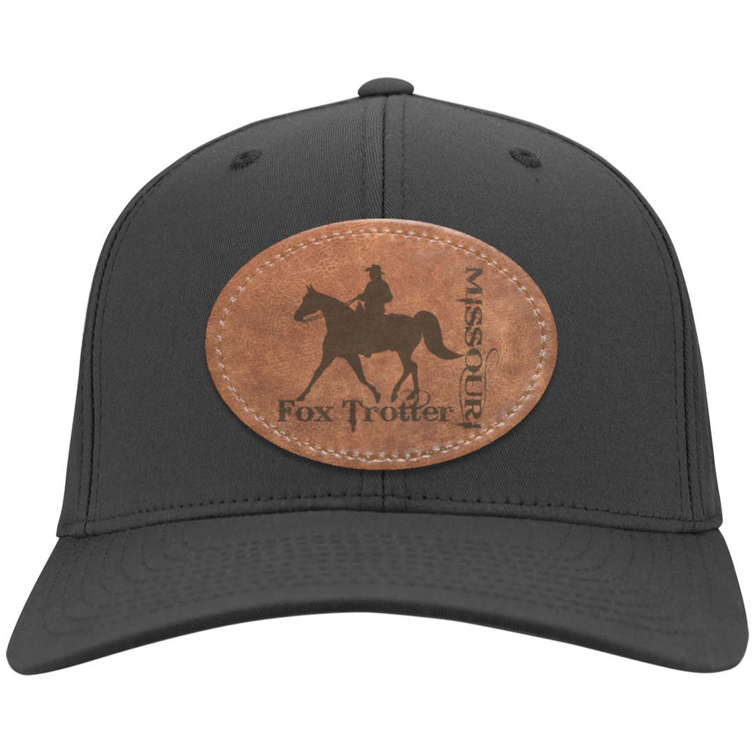 MISSOURI FOX TROTTER ON LEATHER CP80 Twill Cap - Patch