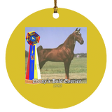 WGC EBONYS BOLD COURIER SUBORNC Circle Ornament