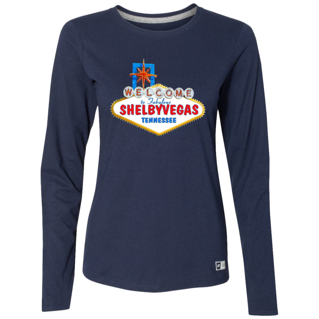 SHELBYVEGAS 64LTTX Ladies’ Essential Dri-Power Long Sleeve Tee