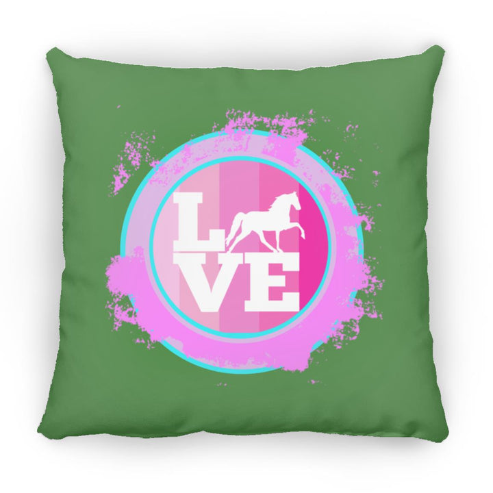 TWH PLEASURE BLEACH SPLATTER PINK TEAL ZP18 Large Square Pillow