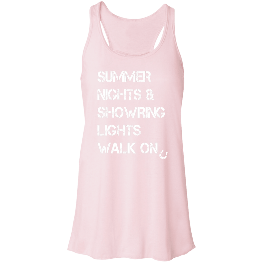Summer Nights Showring Lights Walk On B8800 Flowy Racerback Tank