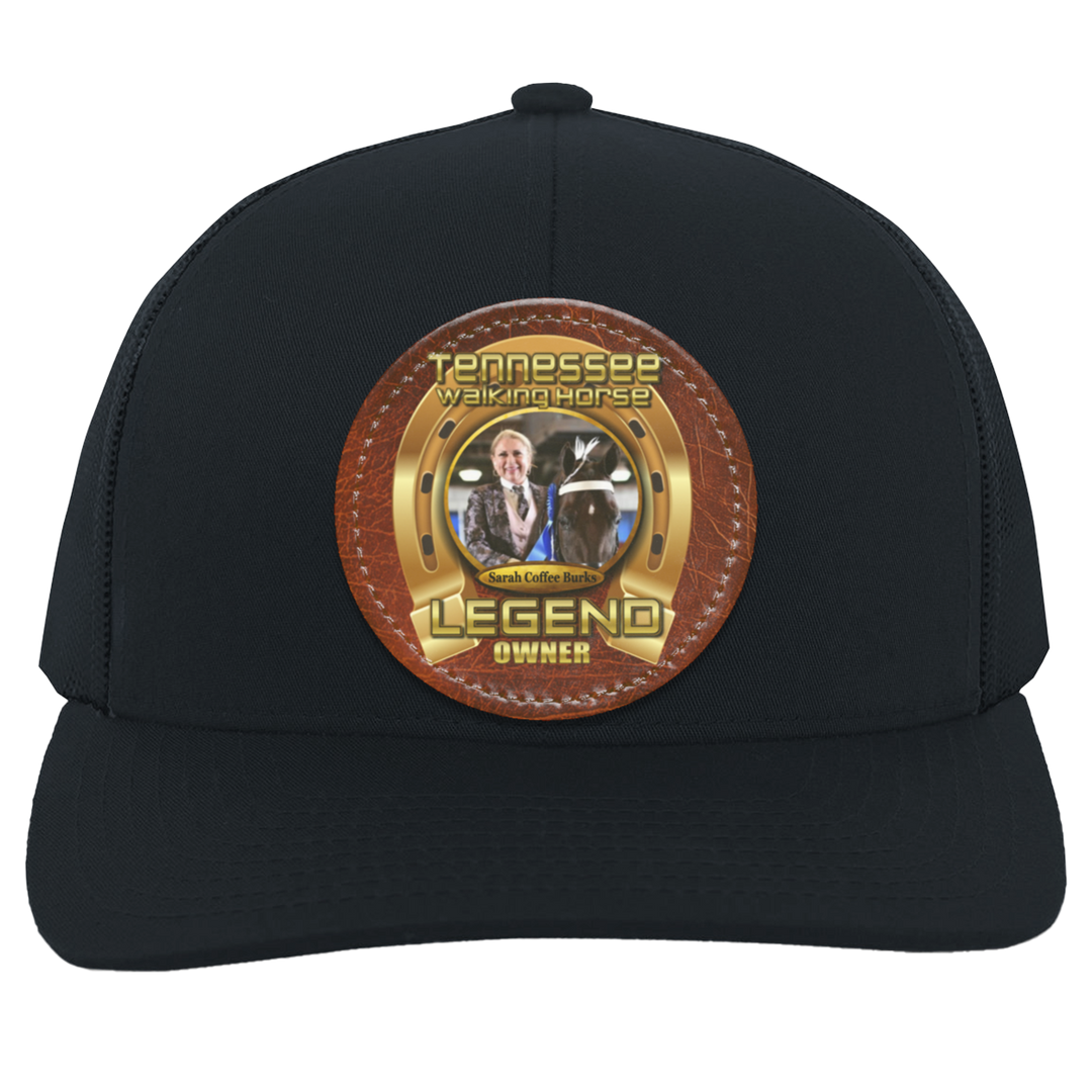 SARAH COFFEE BURKS (TWH LEGENDS) HAT 104C Trucker Snap Back - Patch