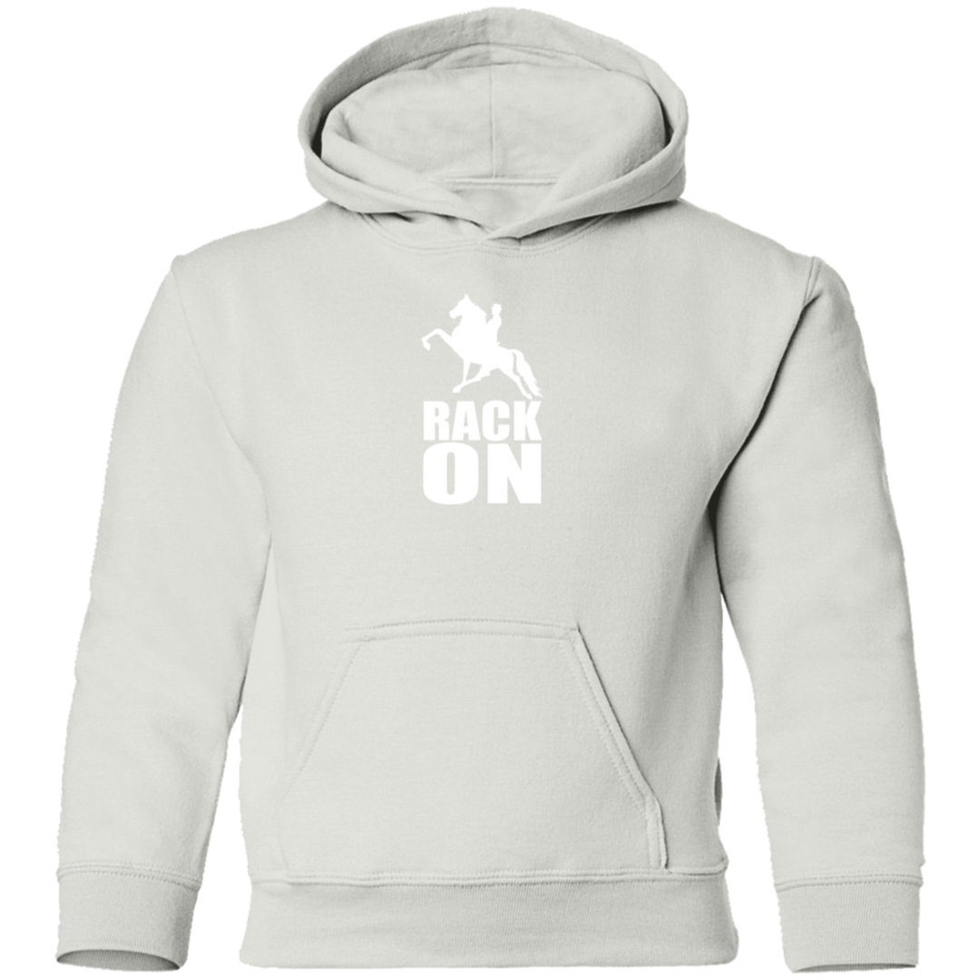 RACK ON RACKING (WHITE ART) G185B Youth Pullover Hoodie