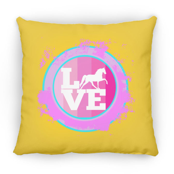 TWH PLEASURE BLEACH SPLATTER PINK TEAL ZP18 Large Square Pillow