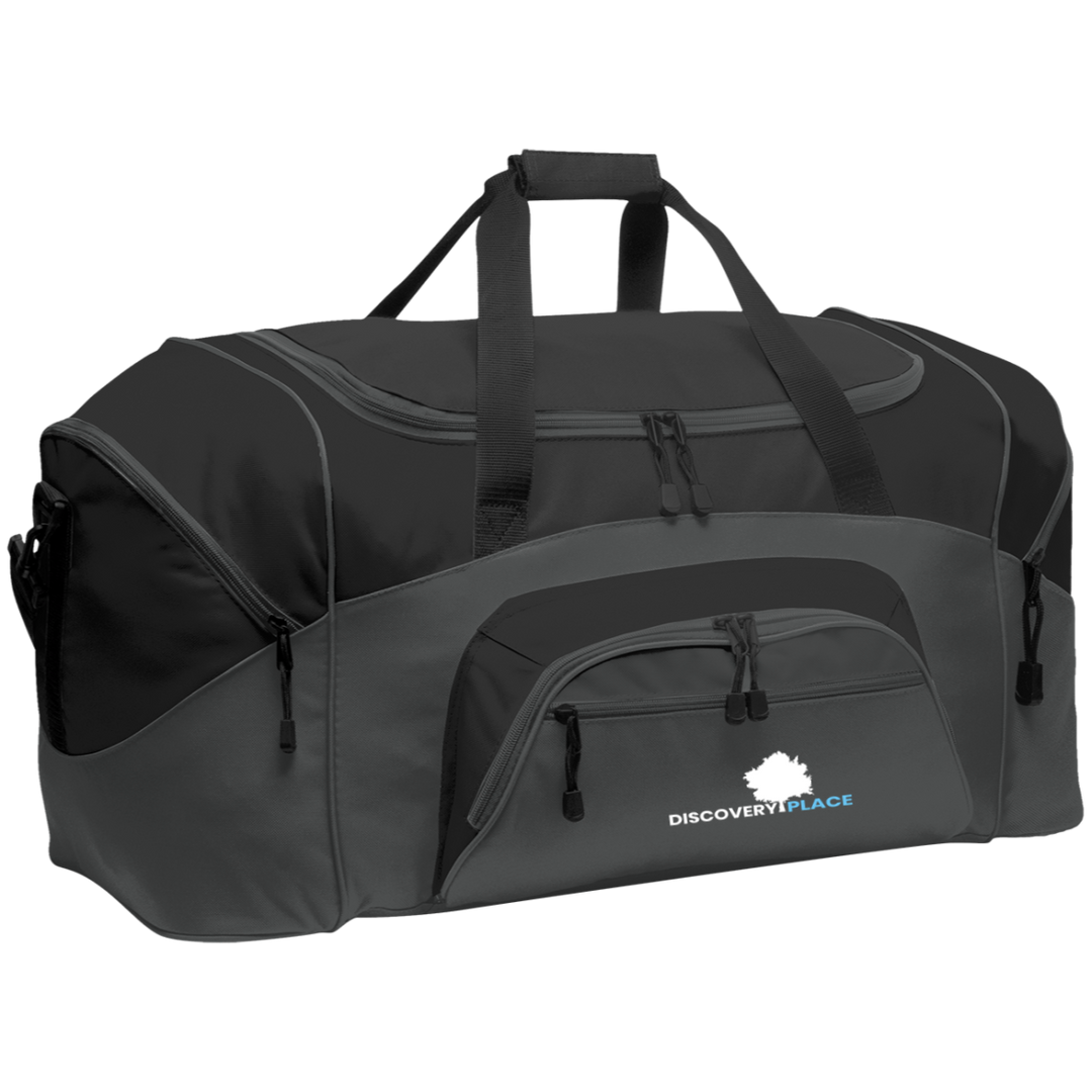 DISCOVERY PLACE LOGO 2023 DESIGN 1 BG99 Colorblock Sport Duffel
