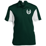 MANES RANCH (white) ST655 Men's Colorblock Performance Polo