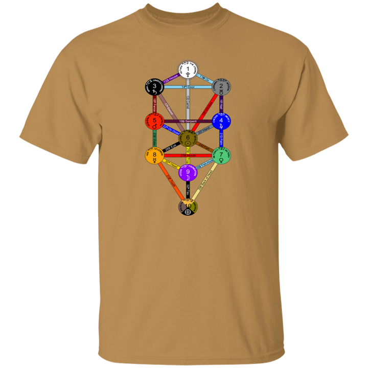 KABBAHLAH TREE OF LIFE 4HORSE G500 5.3 oz. T-Shirt