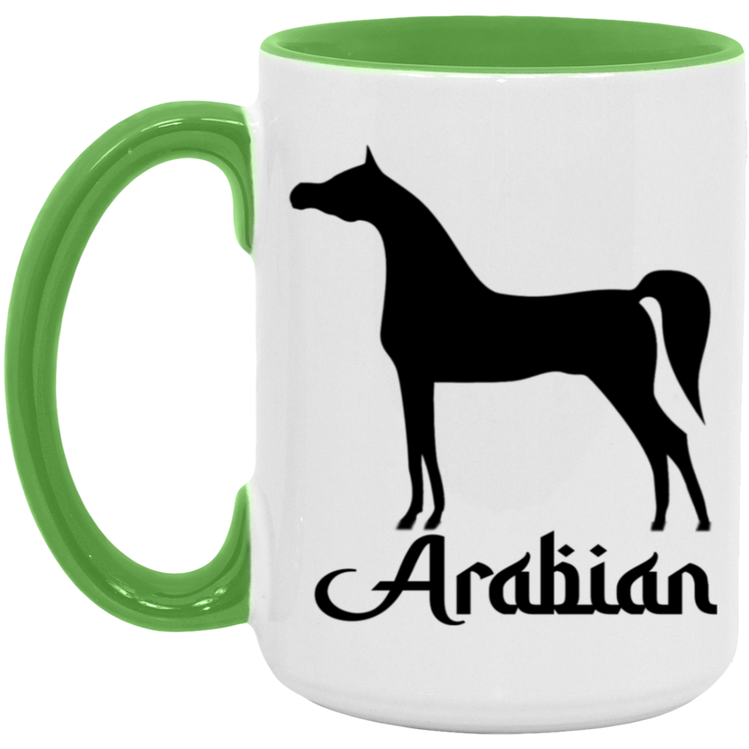 ARABIAN ART TUMBLER 4HORSE AM15OZ 15oz. Accent Mug