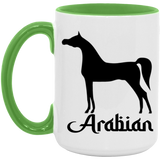 ARABIAN ART TUMBLER 4HORSE AM15OZ 15oz. Accent Mug