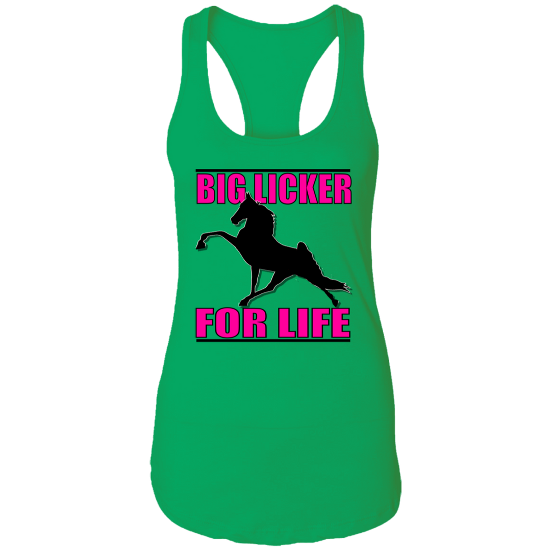 Big Licker for Life Pink NL1533 Ladies Ideal Racerback Tank