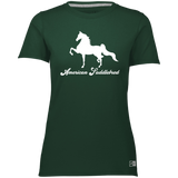 AMERICAN SADDLEBRED (DESIGN 1) WHITE 4HORSE 64STTX Ladies’ Essential Dri-Power Tee