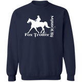 MISSOURI FOX TROTTER (white) 4HORSE Z65x Pullover Crewneck Sweatshirt 8 oz (Closeout)