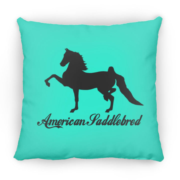 American Saddlebred 2 (black) ZP16 Medium Square Pillow