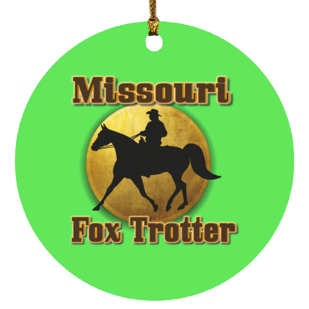 MISSOURI FOX TROTTER 1 SUBORNC Circle Ornament
