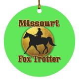 MISSOURI FOX TROTTER 1 SUBORNC Circle Ornament