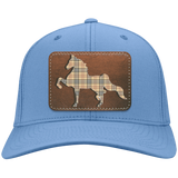AMERICAN SADDLEBRED LEATHER PATCH (BURBURY) CP80 Twill Cap - Patch