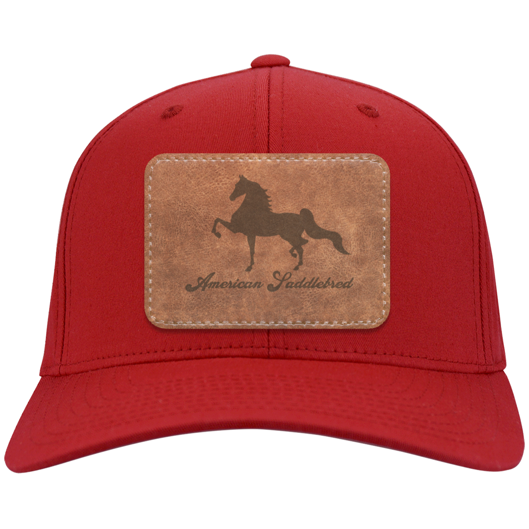 AMERICAN SADDLEBRED ON LEATHER CP80 Twill Cap - Patch
