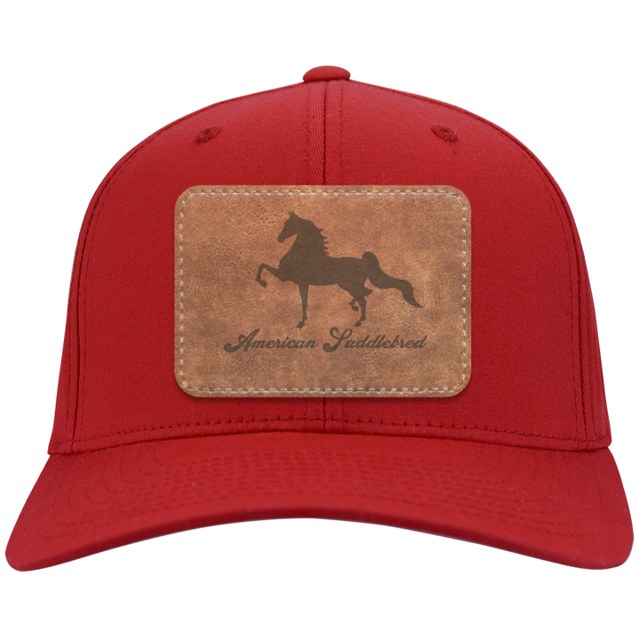 AMERICAN SADDLEBRED ON LEATHER CP80 Twill Cap - Patch
