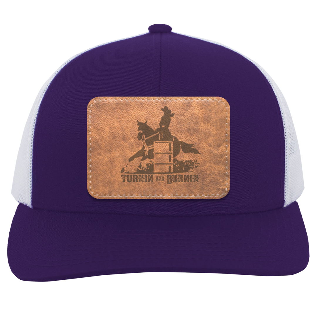 TURNIN AND BURNIN ON LEATHER 104C Trucker Snap Back - Patch