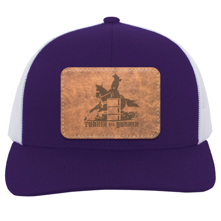 TURNIN AND BURNIN ON LEATHER 104C Trucker Snap Back - Patch