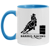 BARREL RACING STYLE 1 4HORSE AM11OZ 11 oz. Accent Mug