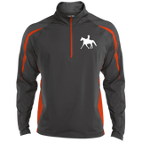 Missouri Fox Trotter LADY FINAL ART WHITE ST851 Men's Sport Wicking Colorblock 1/2 Zip