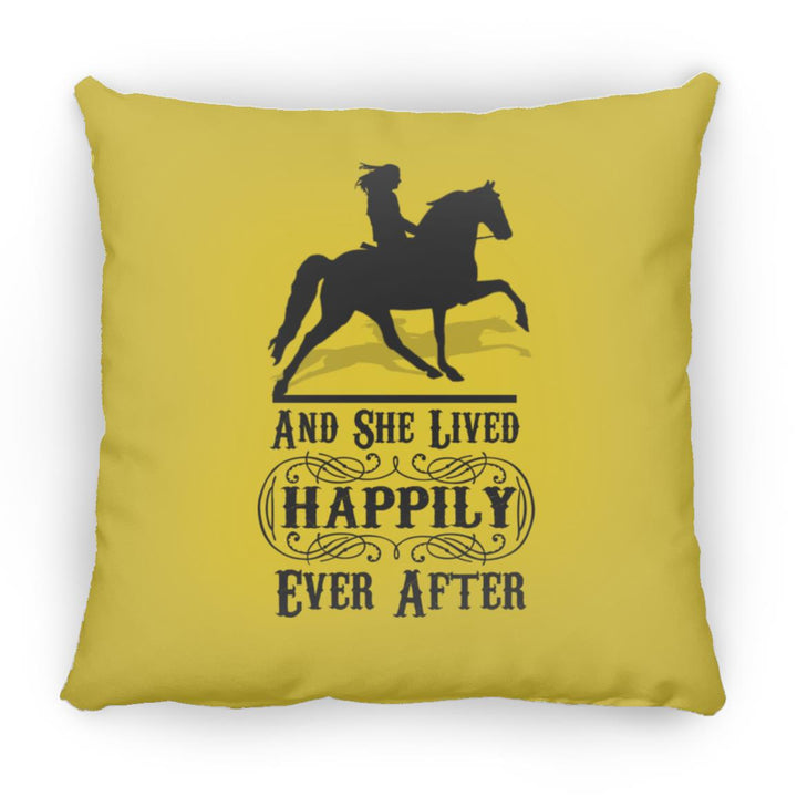 HAPPILY EVER AFTER (TWH Pleasure) Blk ZP14 Small Square Pillow