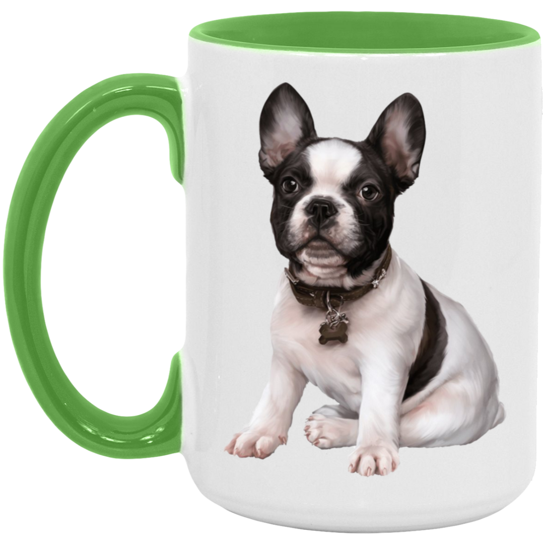 FRENCHIE PUPPY (5) AM15OZ 15oz. Accent Mug