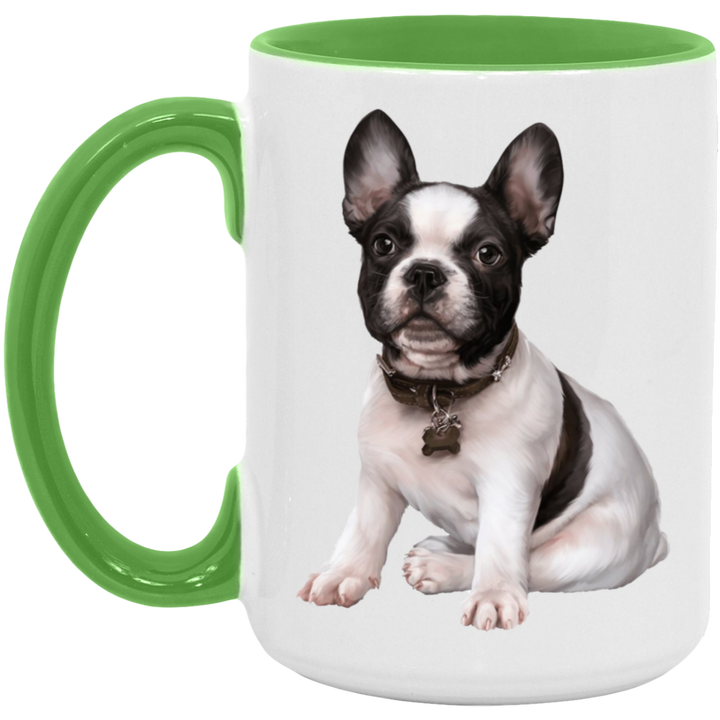 FRENCHIE PUPPY (5) AM15OZ 15oz. Accent Mug