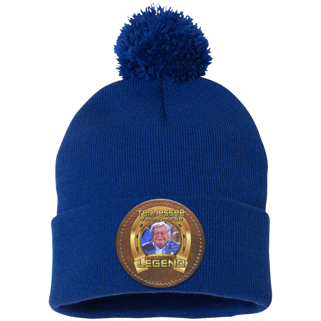 JACK HEFFINGTON (Legends Series) HAT SP15 Pom Pom Knit Cap - Patch