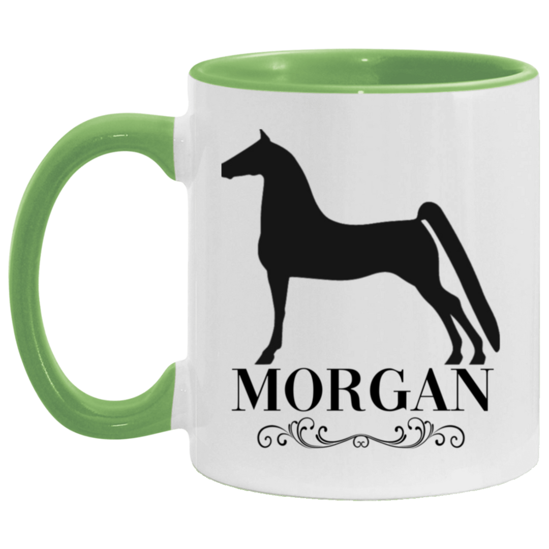 MORGAN STYLE 1 4HORSE AM11OZ 11 oz. Accent Mug