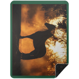 BLACK HORSE 1 BSHL Premium Black Sherpa Blanket 60x80