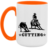 CUTTING STYLE 1 4HORSE AM15OZ 15oz. Accent Mug