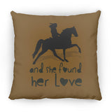 SHE FOUND HER LOVE (TWH pleasure)Bblack art ZP14 Small Square Pillow