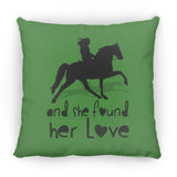 SHE FOUND HER LOVE (TWH pleasure)Bblack art ZP18 Large Square Pillow