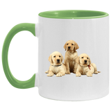 YELLOW LAB PUPS 1 AM11OZ 11 oz. Accent Mug