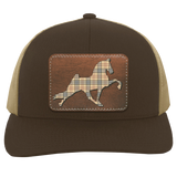TENNESSEE WALKING HORSE PERFORMANCE LEATHER BURBURY 104C Trucker Snap Back - Patch