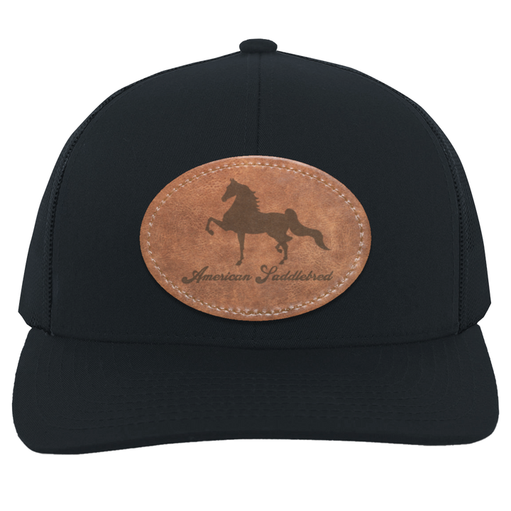 AMERICAN SADDLEBRED ON LEATHER 104C Trucker Snap Back - Patch