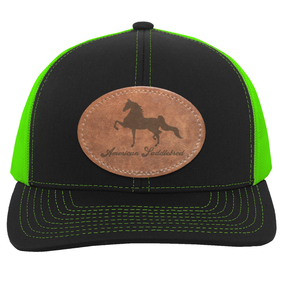 AMERICAN SADDLEBRED ON LEATHER 104C Trucker Snap Back - Patch
