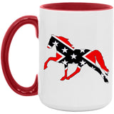 Rebel on the Rail Tennessee Walking Horse Pleasure AM15OZ 15oz. Accent Mug