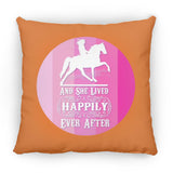 SHE LIVED HAPPILY TWH PLEASURE SHADES OF PINK ZP18 Large Square Pillow
