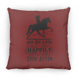 HAPPILY EVER AFTER (TWH Pleasure) Blk ZP16 Medium Square Pillow