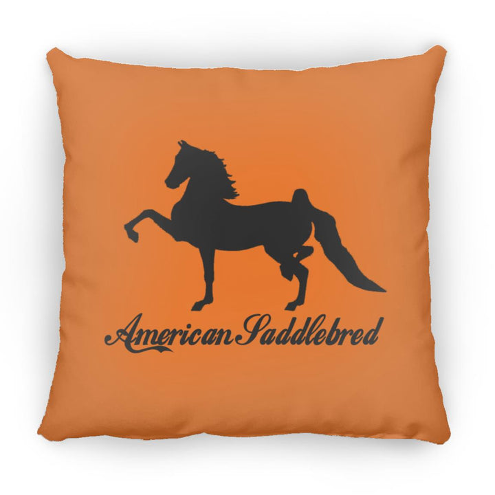 American Saddlebred 2 (black) ZP18 Large Square Pillow