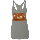 MY PONY NASHVILLE BRAND NL6733 Ladies' Triblend Racerback Tank